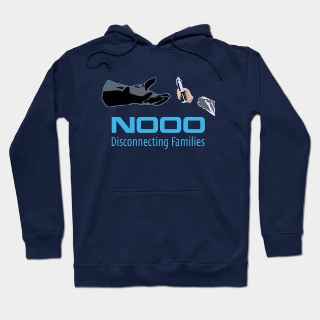 "nooo" logo parody-disconnecting families meme-geek and movie lovers humor Hoodie by ntesign